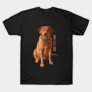 Lab Mom Red Labrador Retriever Dog Lover T-Shirt